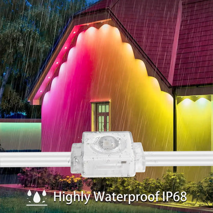 DynamiccPulze Permanent Outdoor Lights, Smart RGB Outdoor Lights IP67 Waterproof, for Halloween Decorations, Christmas